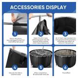 $159 Canvas Fish Pond 450 Gal Koi Pond, Foldable PVC Outdoor Tank