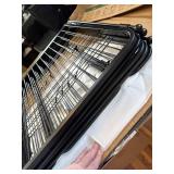 $62 Puppy Playpen 6 Panels, 24in H, With Doors, Black