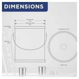 12 Pack 1 Gallon Metal Paint Cans with Lid, Bail Handle