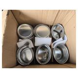 12 Pack 1 Gallon Metal Paint Cans with Lid, Bail Handle