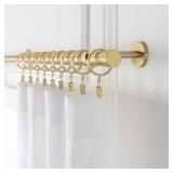 $103 Cambria Premium 11 ft Custom Curtain Rod 1-1/8in Non-Adjustable