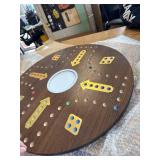 $70 Wooden Board Game Marble Game Double-Sided 2-6 Players, 24 Marbles
