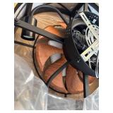 $100 19" Farmhouse Flush Mount Ceiling Fan Light with Remote, 6 Speeds