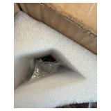 $100 19" Farmhouse Flush Mount Ceiling Fan Light with Remote, 6 Speeds