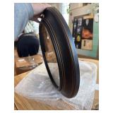 18 Inch Vintage Wall Clock - Battery Operated, Silent, Bronze