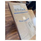 $59 34" Folding Table, Portable Card Table with Collapsible Legs, Grey