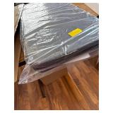 $59 34" Folding Table, Portable Card Table with Collapsible Legs, Grey