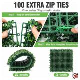 $97 KASZOO 24 Pack 20x20 Grass Wall Panels - Boxwood, 66 sqft