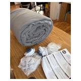 $230 Safe and Warm Micro-Fleece Low-Voltage Heated Electric Blanket GRAY!