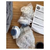 $230 Safe and Warm Micro-Fleece Low-Voltage Heated Electric Blanket GRAY!