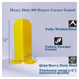 Pallet Rack Post Protectors 12" Steel Guard, Edge Protectors (2)