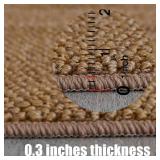 $110 Washable Area Rug 8x10 ft White Non-Slip Living Room Kitchen Rug