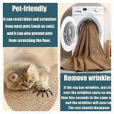 $110 Washable Area Rug 8x10 ft White Non-Slip Living Room Kitchen Rug