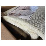 $110 Washable Area Rug 8x10 ft White Non-Slip Living Room Kitchen Rug