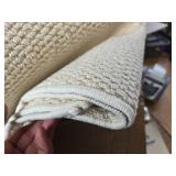 $110 Washable Area Rug 8x10 ft White Non-Slip Living Room Kitchen Rug