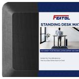 FEATOL Anti Fatigue Mat for Standing, 9/10-Inch Thick, 20x32 Black