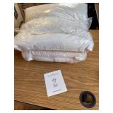 $80 King Size Feather-Down Pillows, 2-Pack, Organic Cotton Cover 20x36