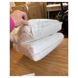 $80 King Size Feather-Down Pillows, 2-Pack, Organic Cotton Cover 20x36