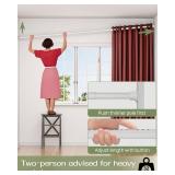 ALLZONE Tension Curtain Rod, 83-123 in, No Drilling, White