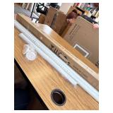 ALLZONE Tension Curtain Rod, 83-123 in, No Drilling, White