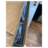 Tension Curtain Rod Black Shower Rod 40-166IN Extra Long Adjustable Tension