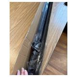 Tension Curtain Rod Black Shower Rod 40-166IN Extra Long Adjustable Tension