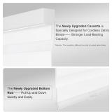 $79 Persilux Blackout Cordless Zebra Blinds 34x64 White