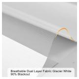 $79 Persilux Blackout Cordless Zebra Blinds 34x64 White