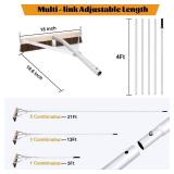 $57 Leaf Roof Brush and Roof Rake, 21 ft Adjustable Cleaning Tool