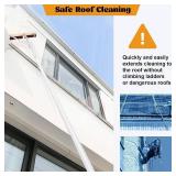 $57 Leaf Roof Brush and Roof Rake, 21 ft Adjustable Cleaning Tool