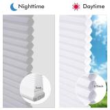 $81 Cordless Cellular Shades No Drill Honeycomb White 41W x 64H