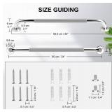 supregear Grab Bars for Bathtubs/Showers (2-Pack) Anti-Slip 24 in