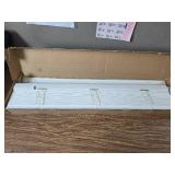 $50 Lotus Cordless 2" Faux Wood Darkening Blind, Snow White, 36x60