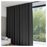$74 Room Divider Blackout Curtains & Track Set Wall Mount Extra Wide