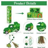 St Patricks Day Decor, 12 Pcs Tiered Tray   Plush Gnome