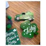 St Patricks Day Decor, 12 Pcs Tiered Tray   Plush Gnome