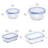 Amazon Basics Leak-Proof Glass Food Storage, 14-Piece Set