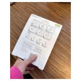 Command Medium Designer Hooks, White 14 Hooks, 20 Strips