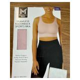 MEMBERS MARK SEAMLESS RACERBACK SPORTS BRA Size XXL