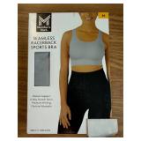 MEMBERS MARK SEAMLESS RACERBACK SPORTS BRA Size M