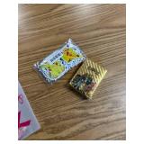 100 vinyl Pok mon stickers, 55 rare gold Pok mon cards package.