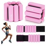 Wrist & Ankle Weights (1lb Each), Silicone Bangles