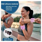 Wrist & Ankle Weights (1lb Each), Silicone Bangles