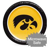 Iowa Hawkeyes NCAA Round Paper Plates, 10", 85 ct.