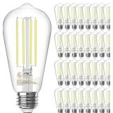 $59 TJOY 32 Pack Vintage Edison LED Bulbs, 60W Equivalent, E26 5000K