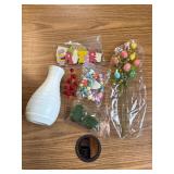 Tray Included 16-Pcs Easter Decor Set - Bunny Gnome Beads, Blue