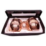 ORNATE INTERNATIONAL Copper Moscow Mule Mugs 16 Oz Set of 3