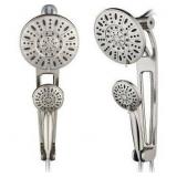 TotalSpa Hybrid Rainfall Showerhead With Adjustable Arm, Chrome, 2 Pack