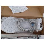 TotalSpa Hybrid Rainfall Showerhead With Adjustable Arm, Chrome, 2 Pack