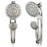 TotalSpa Hybrid Rainfall Showerhead With Adjustable Arm, Chrome, 2 Pack